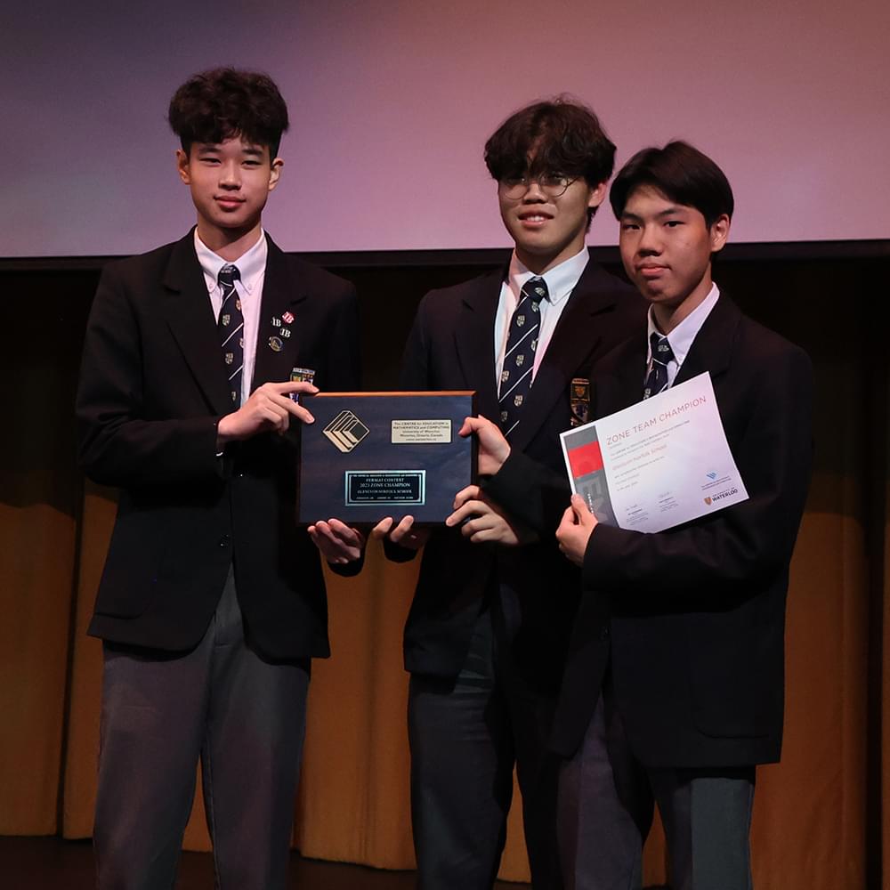 Student Mathlete award winners