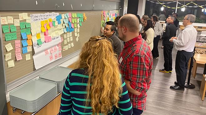 Parents on the Gallery Walk