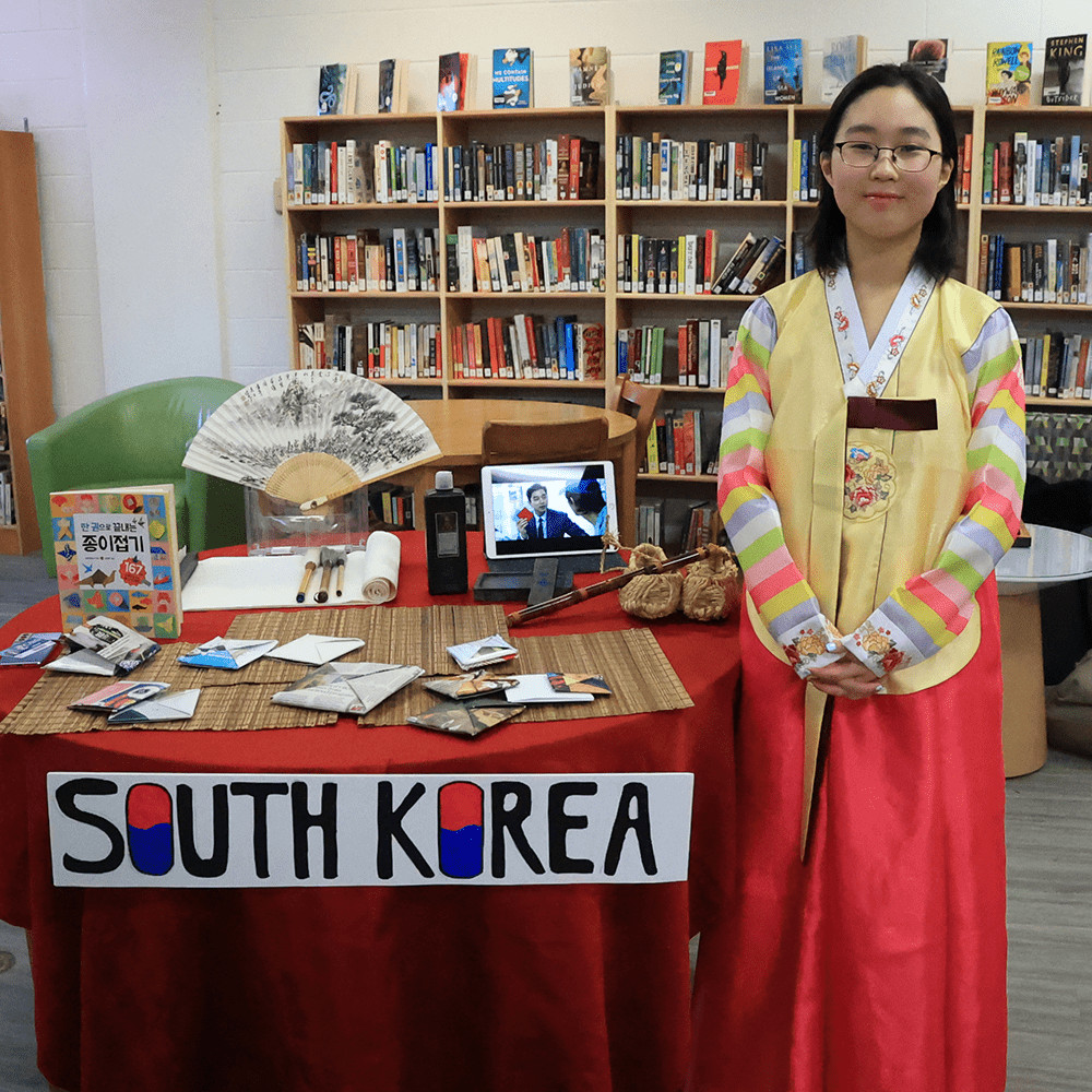 Senior School student celebrating the culture of South Korea.