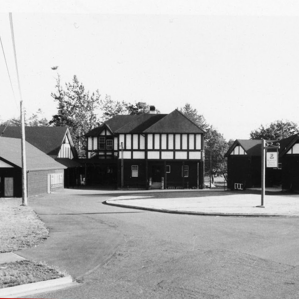 A historical image of Main House building at Glenlyon Norfolk School