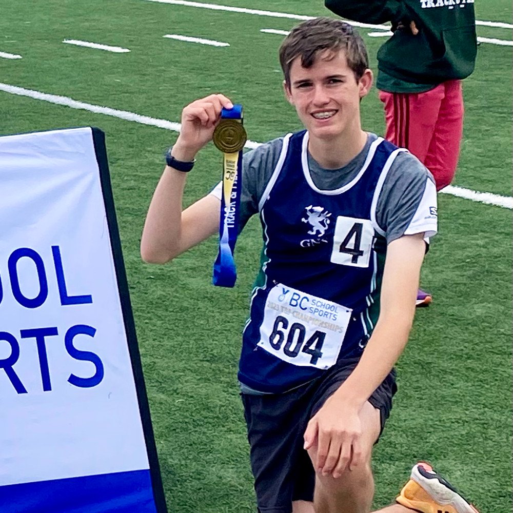 GNS Student takes home Vancouver Island Record in track.
