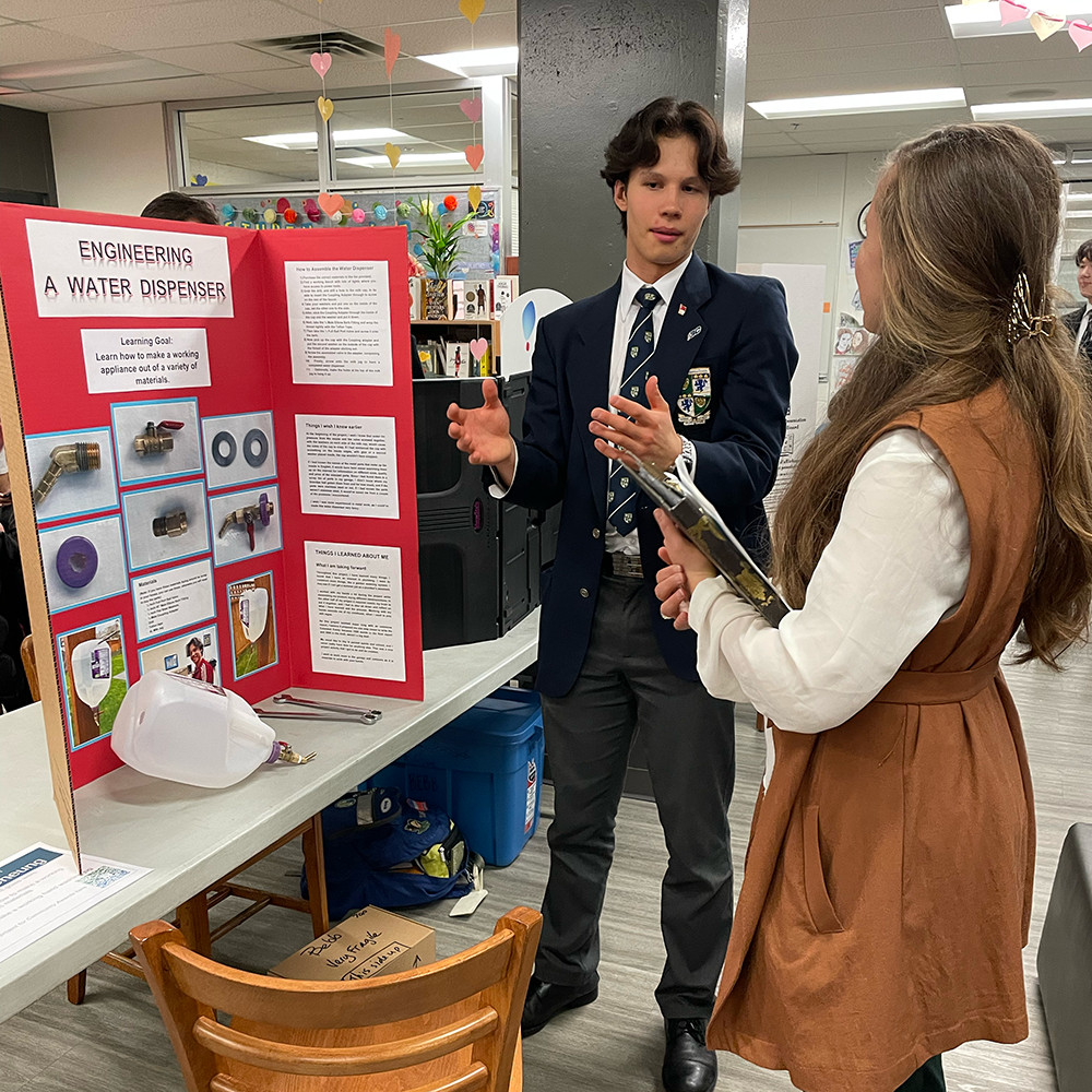 Grade 10 student presents their Personal Project