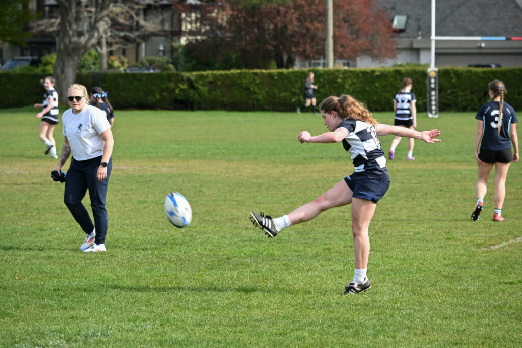 GNS girls playing rugby