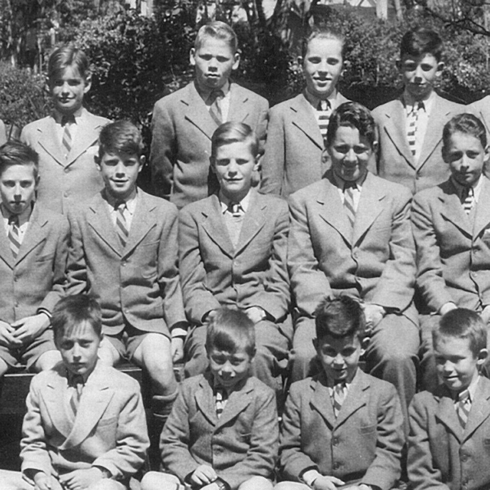 archival image of school boys