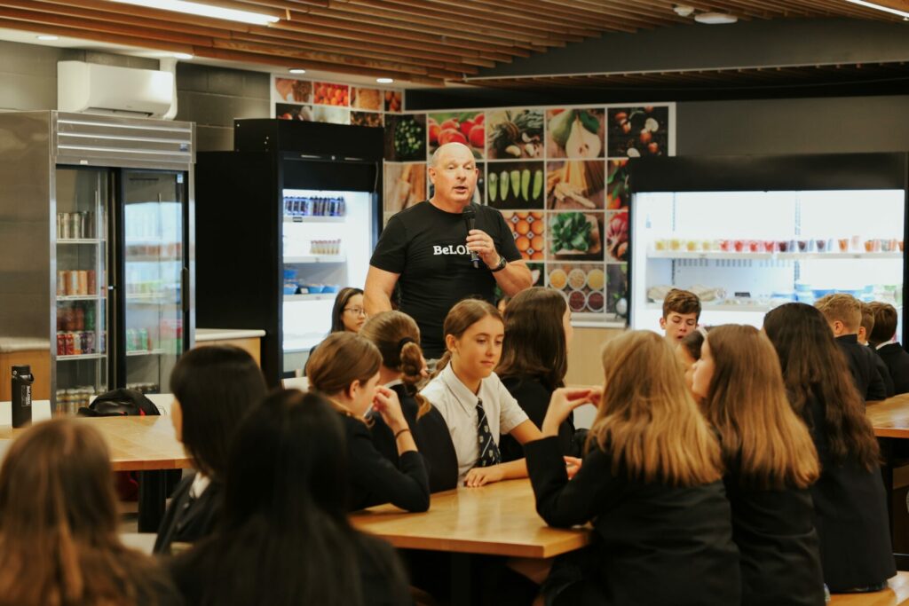 GNS students participate in small-group activities exploring what it means to belong.