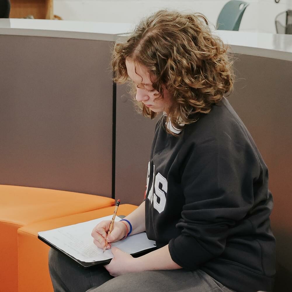 Senior School students studying