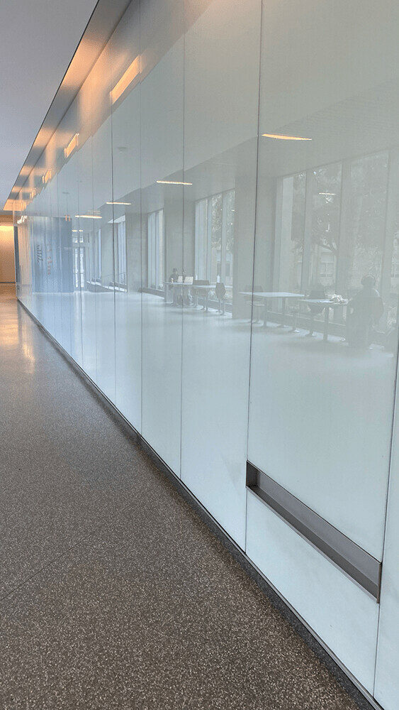 Whiteboards line the halls of the Mathematics Department at the University of Waterloo