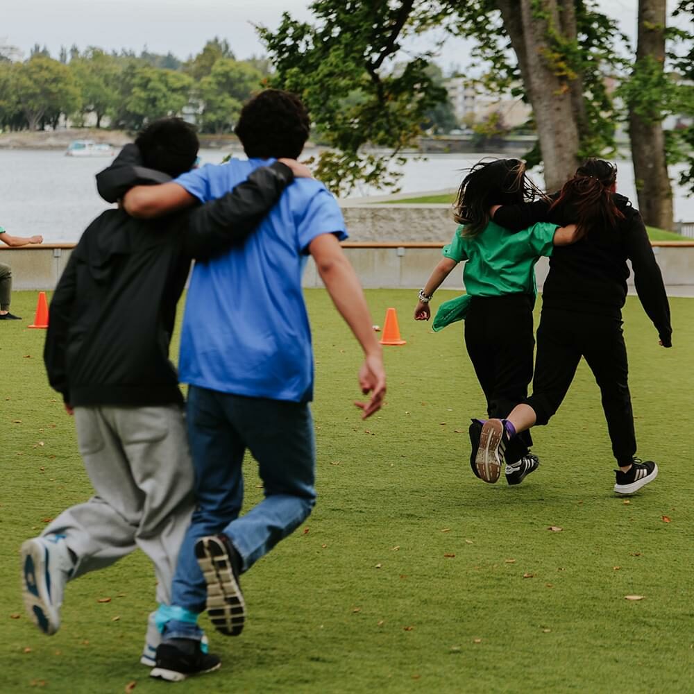 boarding students playing games