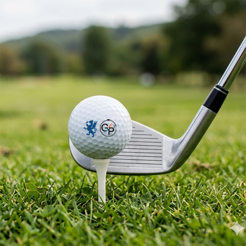Golf ball on tee