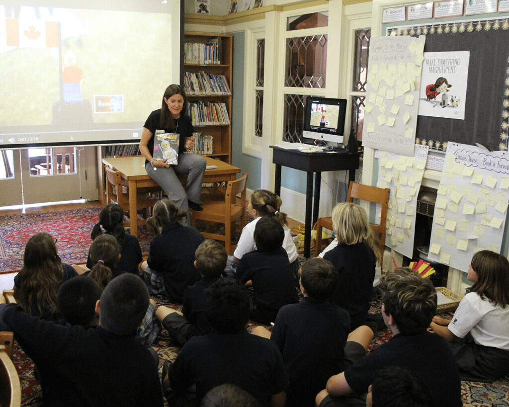 Sarah McLeod with student