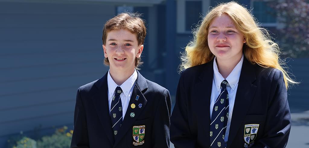 two Middle School students